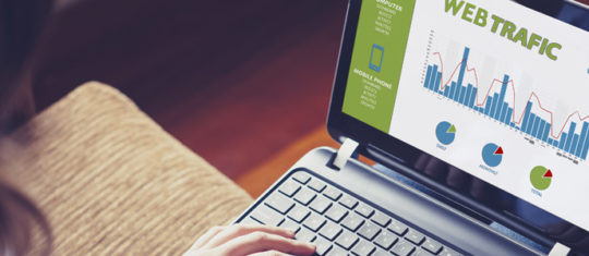 trafic sur un site web