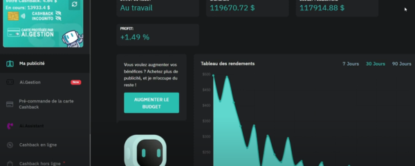 AI Marketing application cashback en ligne