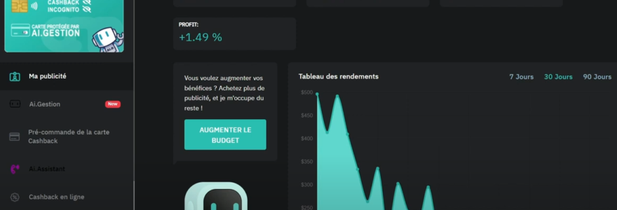 AI Marketing application cashback en ligne